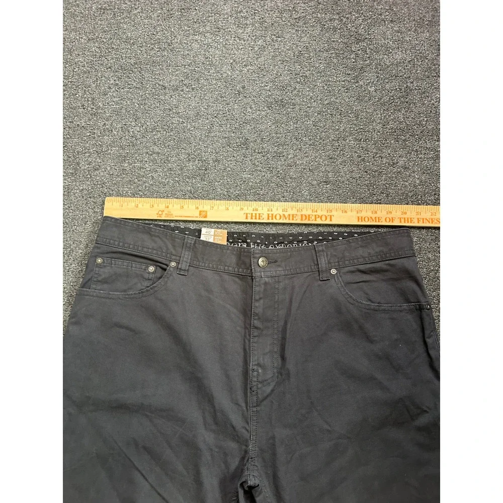 Prana Tucson Pants Black Mens 40x32 Sustainable Durable M4TU32314 Outdoor NEW